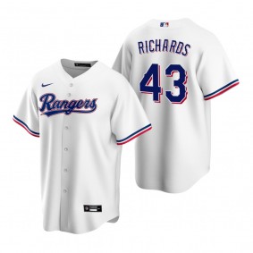 Texas Rangers Garrett Richards Nike White Replica Home Jersey