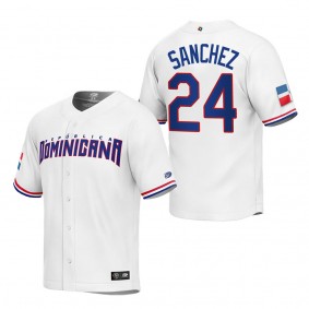 Gary Sanchez Men's Dominican Republic Baseball White 2023 World Baseball Classic Replica Jersey