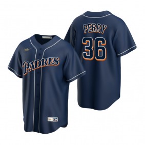 San Diego Padres Gaylord Perry Nike Navy Cooperstown Collection Jersey