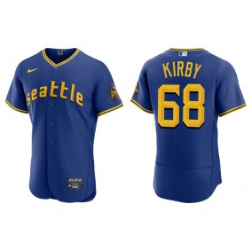 George Kirby Seattle Mariners Royal 2023 City Connect Authentic Jersey