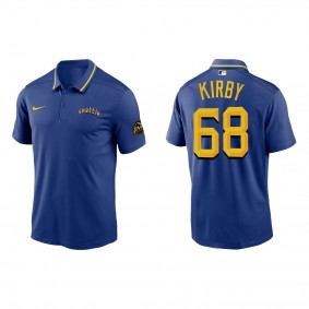 George Kirby Seattle Mariners Royal 2023 City Connect Knit Performance Polo