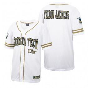 Georgia Tech Yellow Jackets White Gold Baseball Jersey