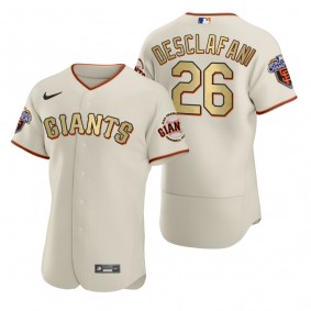 Men's San Francisco Giants Anthony DeSclafani Nike Cream Gold 2010 World Series Champions Jersey
