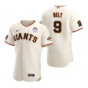 San Francisco Giants Brandon Belt Cream 4 ALS Lou Gehrig Day Authentic Jersey