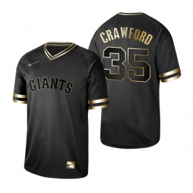 San Francisco Giants Brandon Crawford Nike Black Golden Jersey