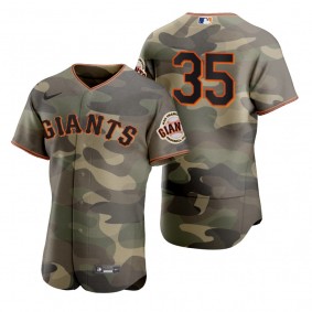 San Francisco Giants Brandon Crawford Camo Authentic 2021 Armed Forces Day Jersey