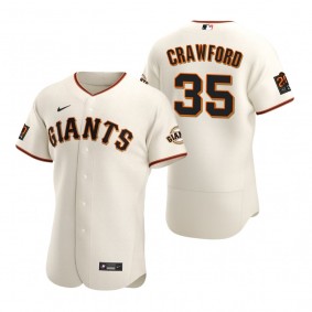 San Francisco Giants Brandon Crawford Nike White 2020 Authentic Jersey