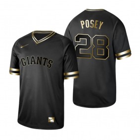 San Francisco Giants Buster Posey Nike Black Golden Jersey