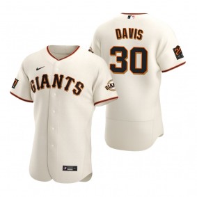 San Francisco Giants Chili Davis Nike Cream Retired Player Authentic Jersey