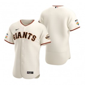 San Francisco Giants Cream 2021 Pride Month Authentic Home Jersey