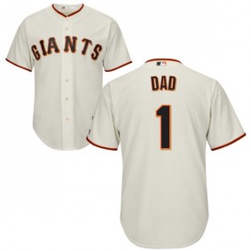 Male San Francisco Giants Cream Father's Day Gift Jersey
