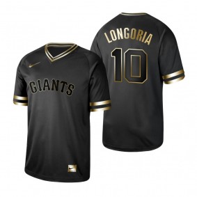 San Francisco Giants Evan Longoria Nike Black Golden Jersey