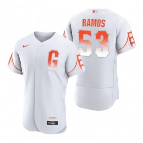 Men's San Francisco Giants Heliot Ramos White City Connect Authentic Jersey