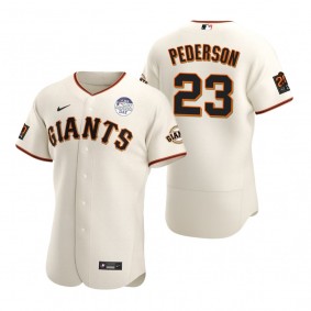 San Francisco Giants Joc Pederson Cream 4 ALS Lou Gehrig Day Authentic Jersey