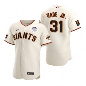 San Francisco Giants LaMonte Wade Jr. Cream 4 ALS Lou Gehrig Day Authentic Jersey