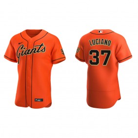 Men's San Francisco Giants Marco Luciano Orange Authentic Alternate Jersey