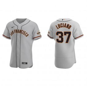 Men's San Francisco Giants Marco Luciano Gray Authentic Road Jersey
