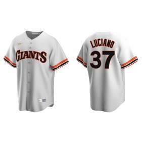 Men's San Francisco Giants Marco Luciano White Cooperstown Collection Home Jersey