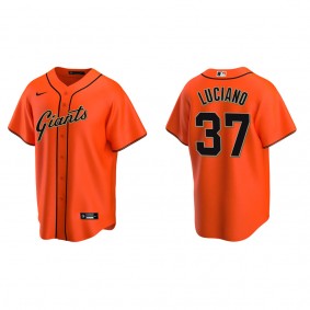 Men's San Francisco Giants Marco Luciano Orange Replica Alternate Jersey