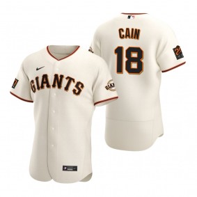 San Francisco Giants Matt Cain Nike Cream Retired Player Authentic Jersey
