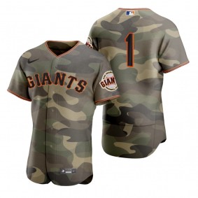 San Francisco Giants Mauricio Dubon Camo Authentic 2021 Armed Forces Day Jersey
