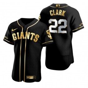San Francisco Giants Will Clark Nike Black Golden Edition Authentic Jersey