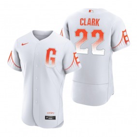 Men's San Francisco Giants Will Clark White 2021 City Connect Authentic Jersey