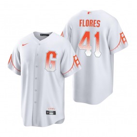 San Francisco Giants Wilmer Flores White 2021 City Connect Replica Jersey
