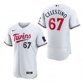Gilberto Celestino Minnesota Twins White Home 2023 Authentic Jersey