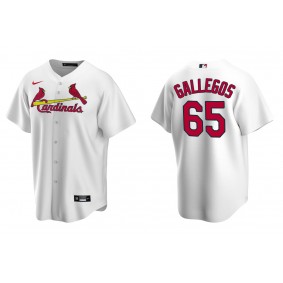 Men's St. Louis Cardinals Giovanny Gallegos White Replica Home Jersey