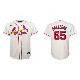 Youth St. Louis Cardinals Giovanny Gallegos Cream Replica Jersey