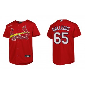 Youth St. Louis Cardinals Giovanny Gallegos Red Replica Jersey