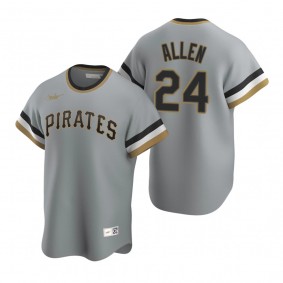 Pittsburgh Pirates Greg Allen Nike Gray Cooperstown Collection Road Jersey