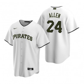 Men's Pittsburgh Pirates Greg Allen Nike White Replica Alternate Jersey