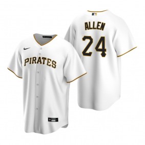 Men's Pittsburgh Pirates Greg Allen Nike White Replica Home Jersey