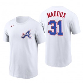 Greg Maddux Atlanta Braves White 2023 City Connect Name & Number T-Shirt