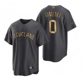 Cleveland Guardians Andres Gimenez Charcoal 2022 MLB All-Star Game Replica Jersey