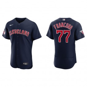Men's Cleveland Guardians Terry Francona Navy Authentic Jersey