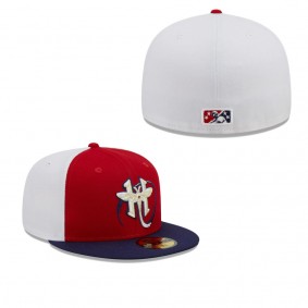 Men's Harrisburg Senators Red Navy Marvel x Minor League 59FIFTY Fitted Hat