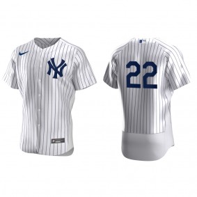 Yankees Harrison Bader White Authentic Home Jersey