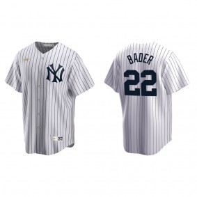 Yankees Harrison Bader White Cooperstown Collection Home Jersey