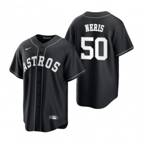 Houston Astros Hector Neris Nike Black White Replica Official Jersey