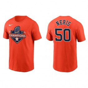 Hector Neris Houston Astros Orange 2022 World Series Champions T-Shirt