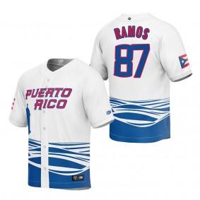 Henry Ramos Men's Puerto Rico Baseball White 2023 World Baseball Classic Replica Jersey