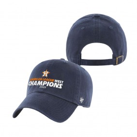 Men's Houston Astros '47 Navy 2022 AL West Division Champions Clean Up Adjustable Hat
