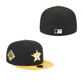 Men's Houston Astros Black Gold 59FIFTY Fitted Hat