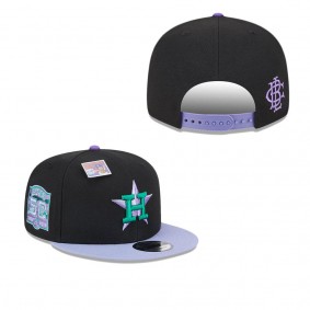 Men's Houston Astros Black Purple Grape Big League Chew Flavor Pack 9FIFTY Snapback Hat