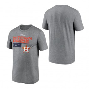 Men's Houston Astros Nike Heather Charcoal 2023 Postseason Legend Performance T-Shirt