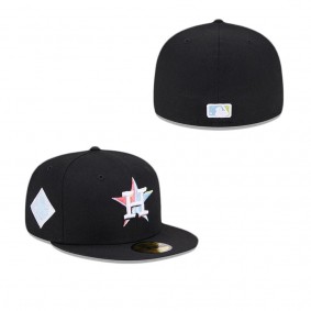 Houston Astros Colorpack Black 59FIFTY Fitted Hat