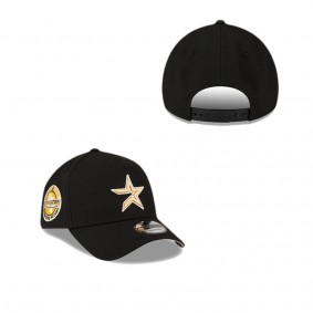 Houston Astros Gold Logo 9FORTY A-Frame Snapback Hat